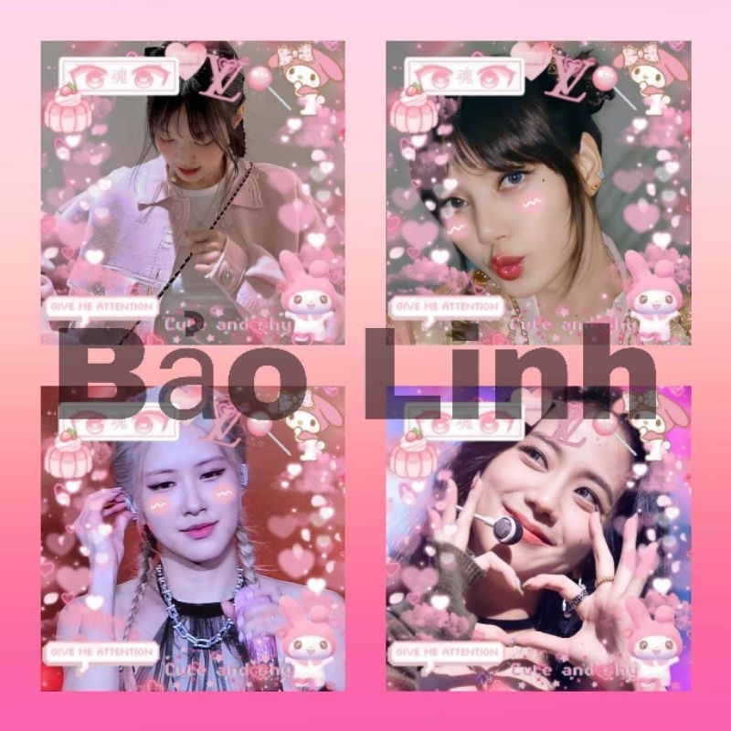 Box mix sticker niêm phong blackpink nhiều mẫu