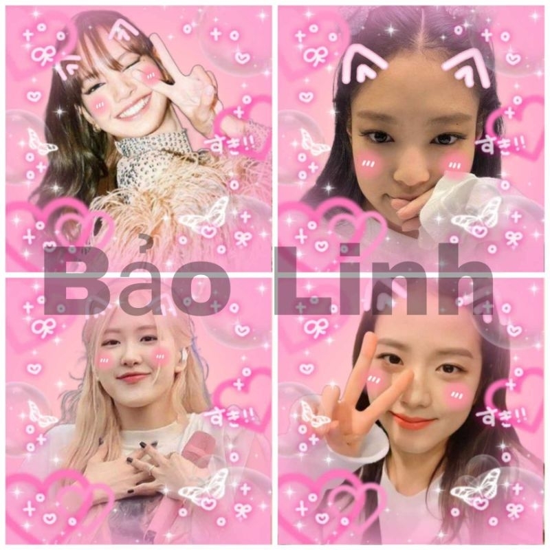 Box mix sticker niêm phong blackpink nhiều mẫu