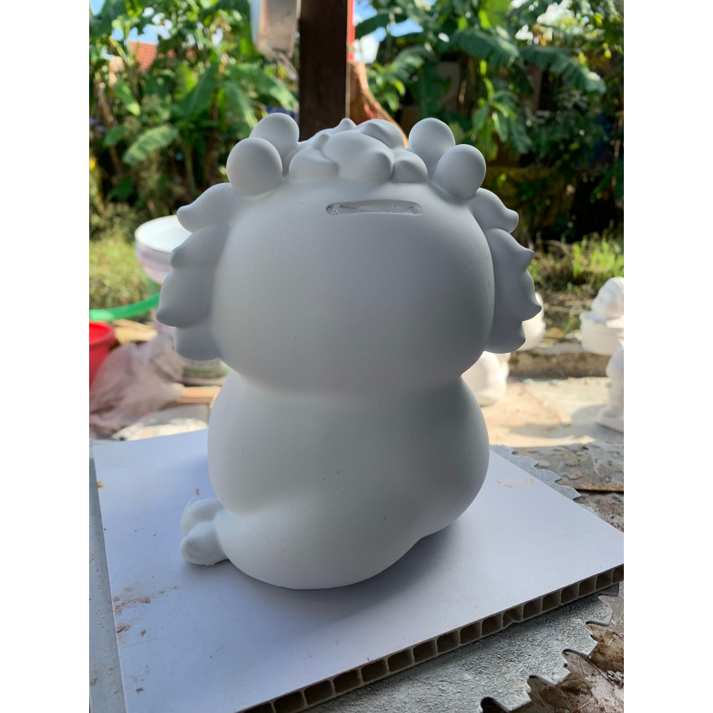Tô Tượng Thạch Cao Rồng Siêu Dễ Thương  Size Lớn - Tượng Tô Màu Cho Bé Tặng 1 Tượng Nhỏ Dễ Thương - Bảo Bình Decor