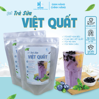 Sét trà sữa VIỆT QUẤT trân châu đen siêu ngon đậm vị 10 15ly-sét nguyên liệu Hucha