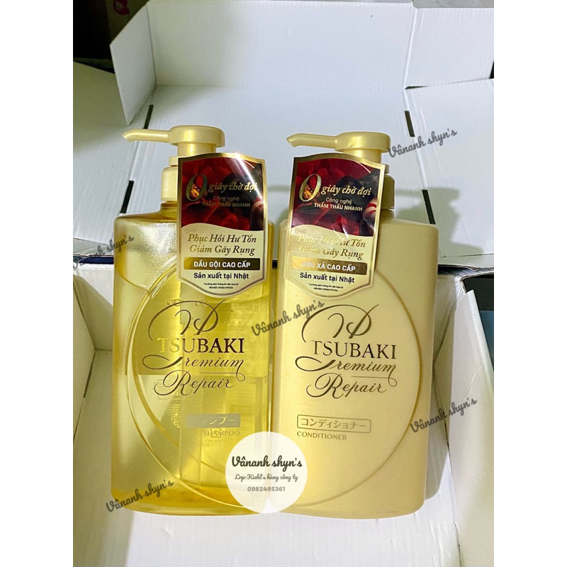 Combo Gội Xả - Dầu Gội Tsubaki Premium Repair Tsubaki