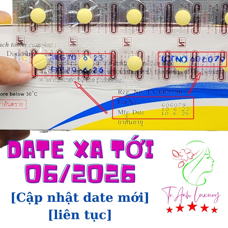 Viên uống say xe thái lan , Viên dimenhydrinate giam say tàu xe thái lan