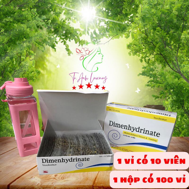 Dimenhynte viên uống say tàu xe thái lan thần thánh cực kỳ hiệu nghiệm không còn nỗi lo mệt mỏi, nôn ói khi đi tàu xe