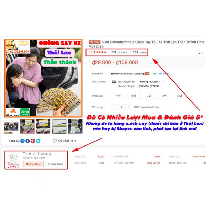 Dimenhynte viên uống say tàu xe thái lan thần thánh cực kỳ hiệu nghiệm không còn nỗi lo mệt mỏi, nôn ói khi đi tàu xe