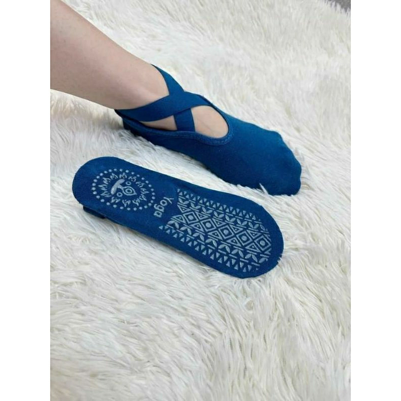 Tất vớ yoga, barre, pilates quai chéo chống trơn trượt