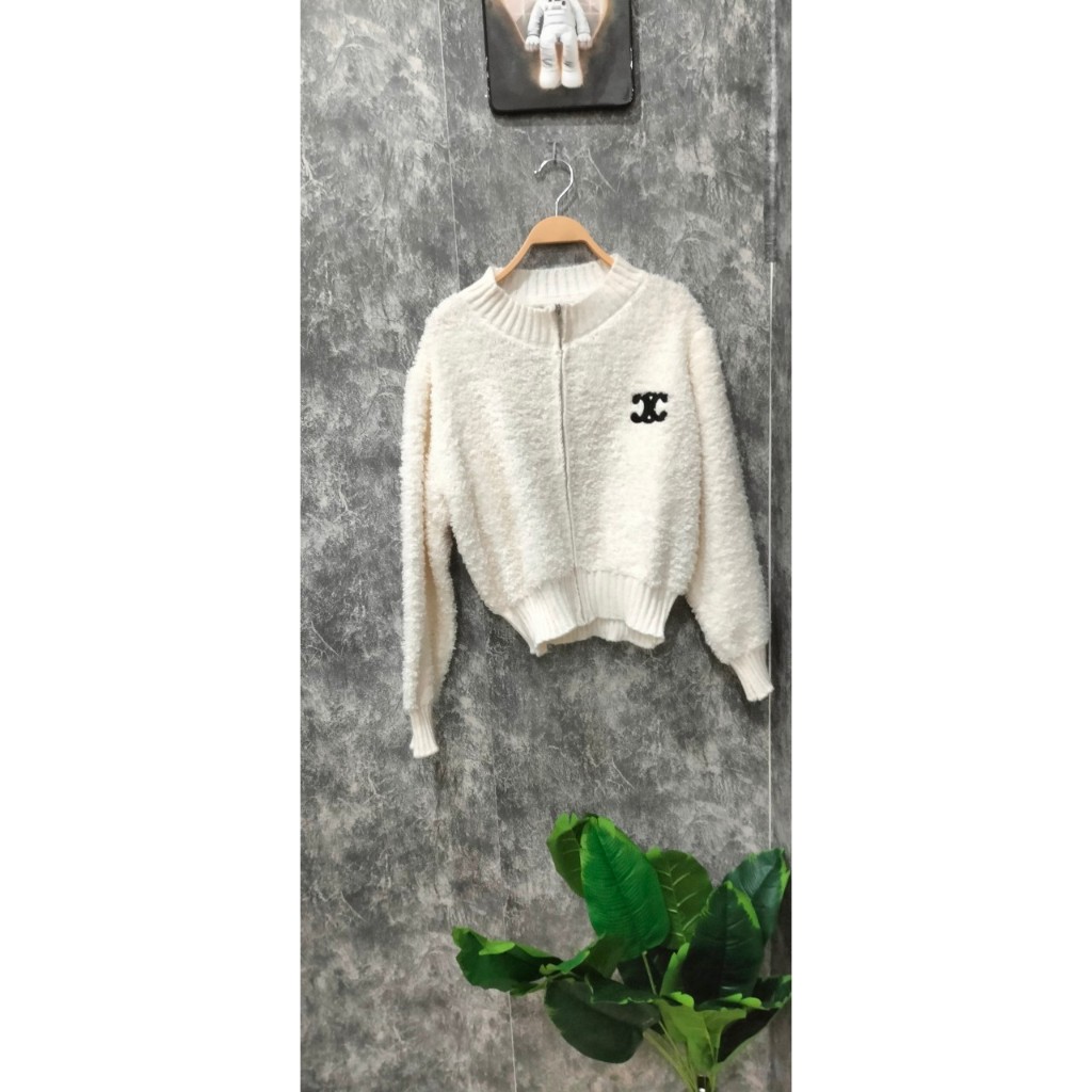 Áo Khoác Len Lông Nữ, Áo Khoác Cadigan Nữ Thêu Chữ X. Hàng Vải  Len Dày Dặn Loại 1 Có ảnh thật