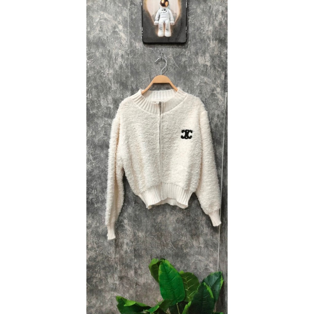 Áo Khoác Len Lông Nữ, Áo Khoác Cadigan Nữ Thêu Chữ X. Hàng Vải  Len Dày Dặn Loại 1 Có ảnh thật