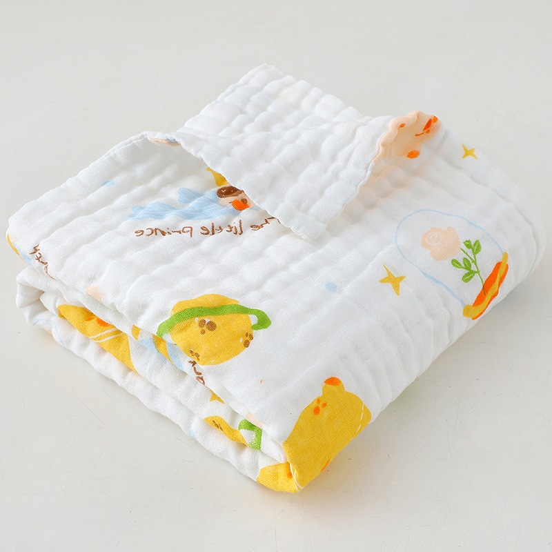 ( Được chọn mẫu ) Khăn Tắm 6 lớp Xô Nhăn Cho Bé chất liệu vải xô mềm mịn cho bé sơ sinh