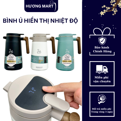Bình ủ trà - Phích giữ nhiệt 2 Good, bình giữ nhiệt inox dung tích 1.68L ủ cháo, ủ trà, ủ canh, ủ suop Bảo hành 5 năm