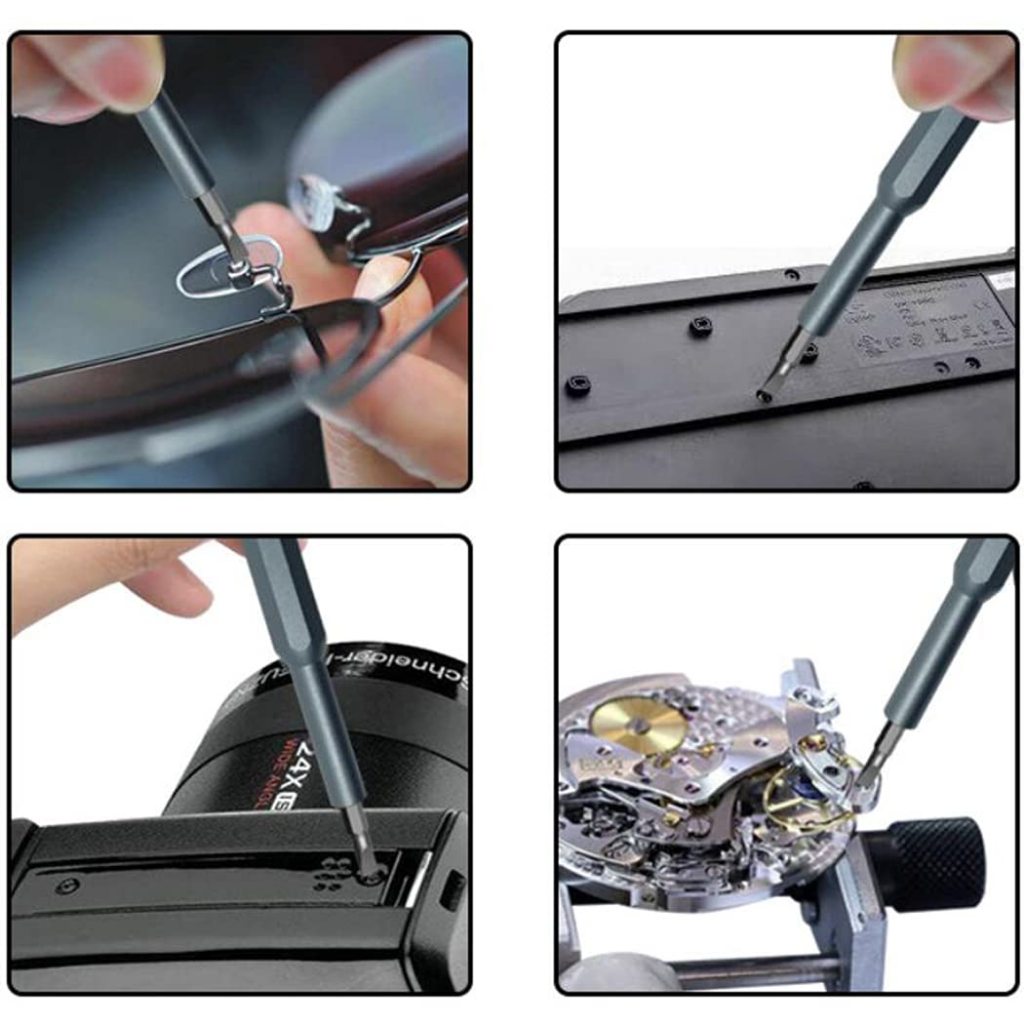 Bộ Tua Vít Đa Năng 25 Món Với 24 Đầu Bằng Thép Tô Vít Từ Tính Sửa Điện Thoại Laptop Mắt Kính Đồng Hồ TH0044