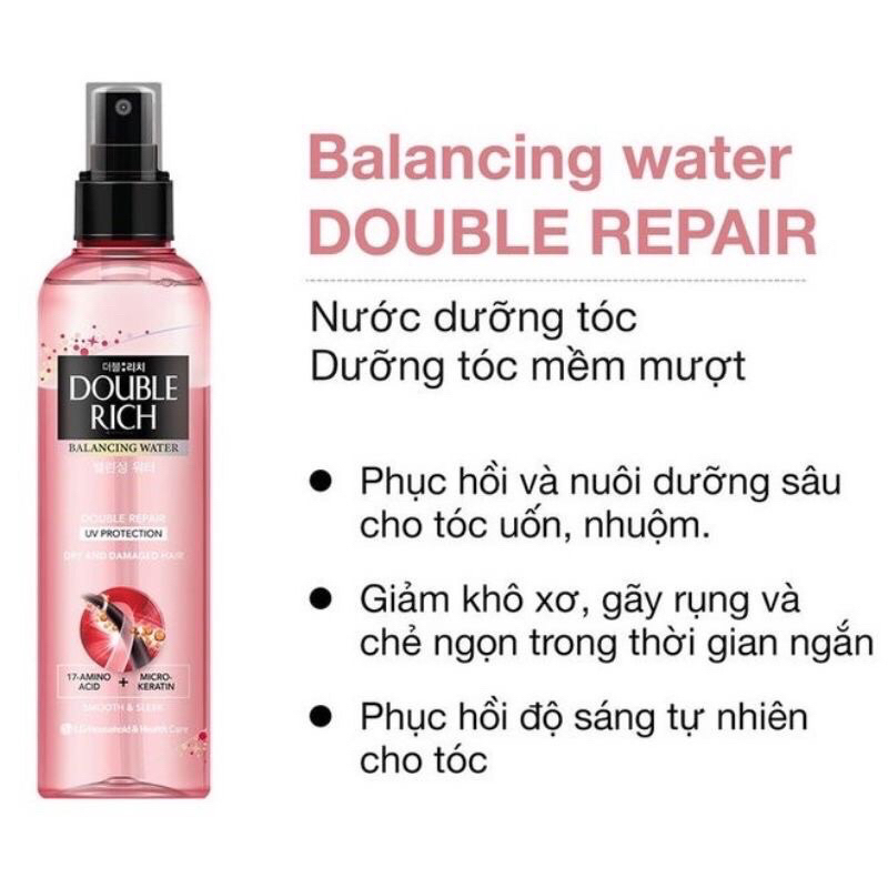 Xịt dưỡng tóc Double Rich 120ml