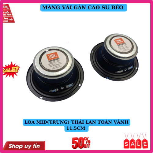 1 củ loa trung mid 10cm hàng thái lan kín hậu toàn vành 11.5cm công suất 100w