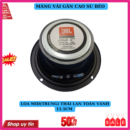 1 củ loa trung mid 10cm hàng thái lan kín hậu toàn vành 11.5cm công suất 100w