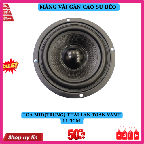 1 củ loa trung mid 10cm hàng thái lan kín hậu toàn vành 11.5cm công suất 100w