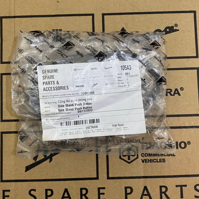 Công tắc chân chống cạnh Piaggio - Vespa Sprint, Primavera, Medley, GTS, Liberty ABS …