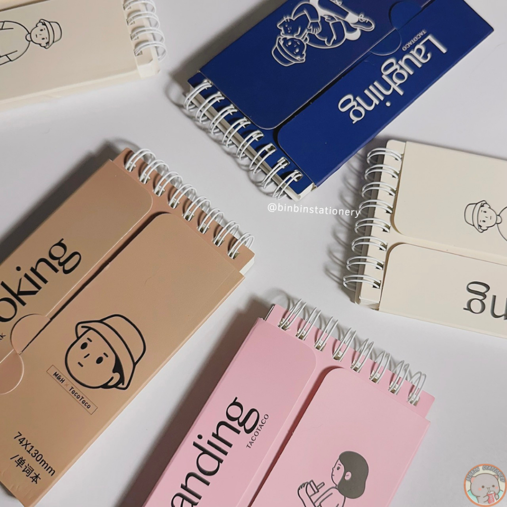 Sổ tay ghi chú Taco 2 mặt tiện dụng 171 trang ghi chú từ vựng, đầu việc STTC