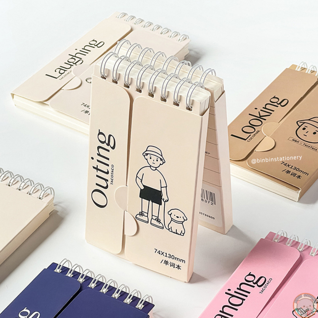 Sổ tay ghi chú Taco 2 mặt tiện dụng 171 trang ghi chú từ vựng, đầu việc STTC