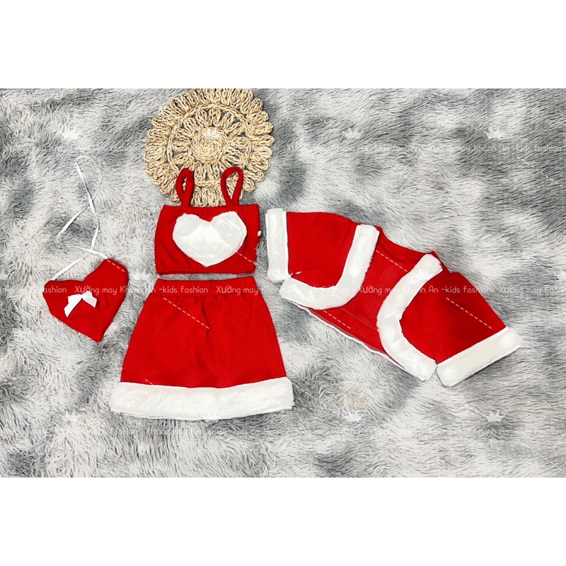 Sét chân váy+ áo dây +áo khoác kèm túi cho bé gái