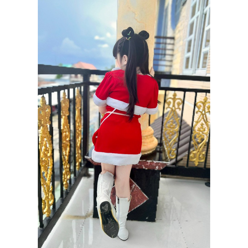 Sét chân váy+ áo dây +áo khoác kèm túi cho bé gái