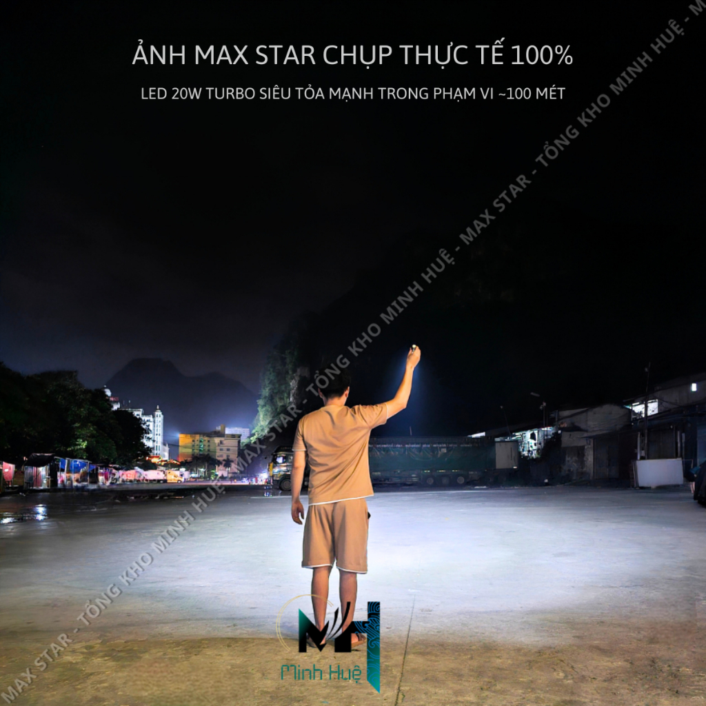 Đèn pin cầm tay mini siêu nhỏ siêu sáng tỏa X-BALOG 650X vỏ nhôm chống nước IPX7 độ sáng tối đa 2000 lumen Đèn cầm tay