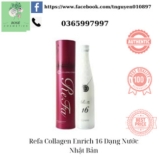 Nước uống collagen refa enrich nhật bản - chống lão hóa và làm đẹp da từ bên trong