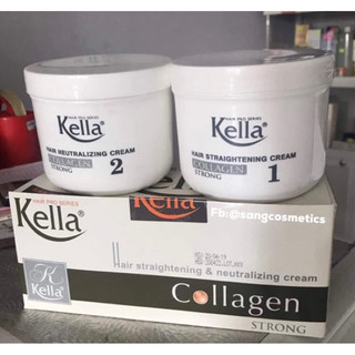 Kem duỗi tóc kella trắng 500ml strong. dành cho tóc khỏe. date 2027