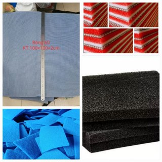 Bông lọc bể cá-bông 6d- bông xanh- mút đen