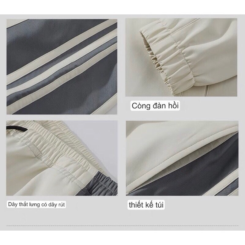 Set Bộ THể Thao Gió Nam Nữ Thời Trang Thu Đông Mẫu Hot Nhất B76