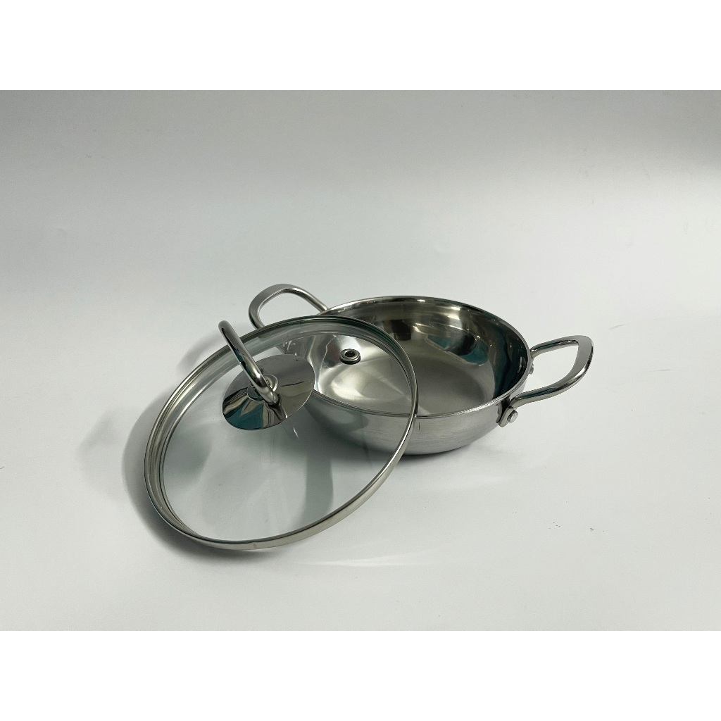 Chảo inox đúc liền khối 3 lớp size 14cm