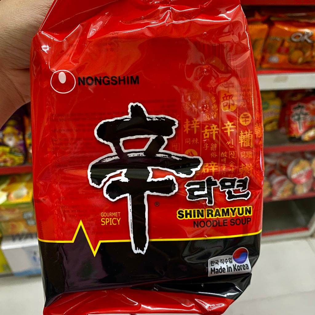 Bịch 5 gói Mì nước CAY Nongshim Shin Ramyun Hàn Quốc