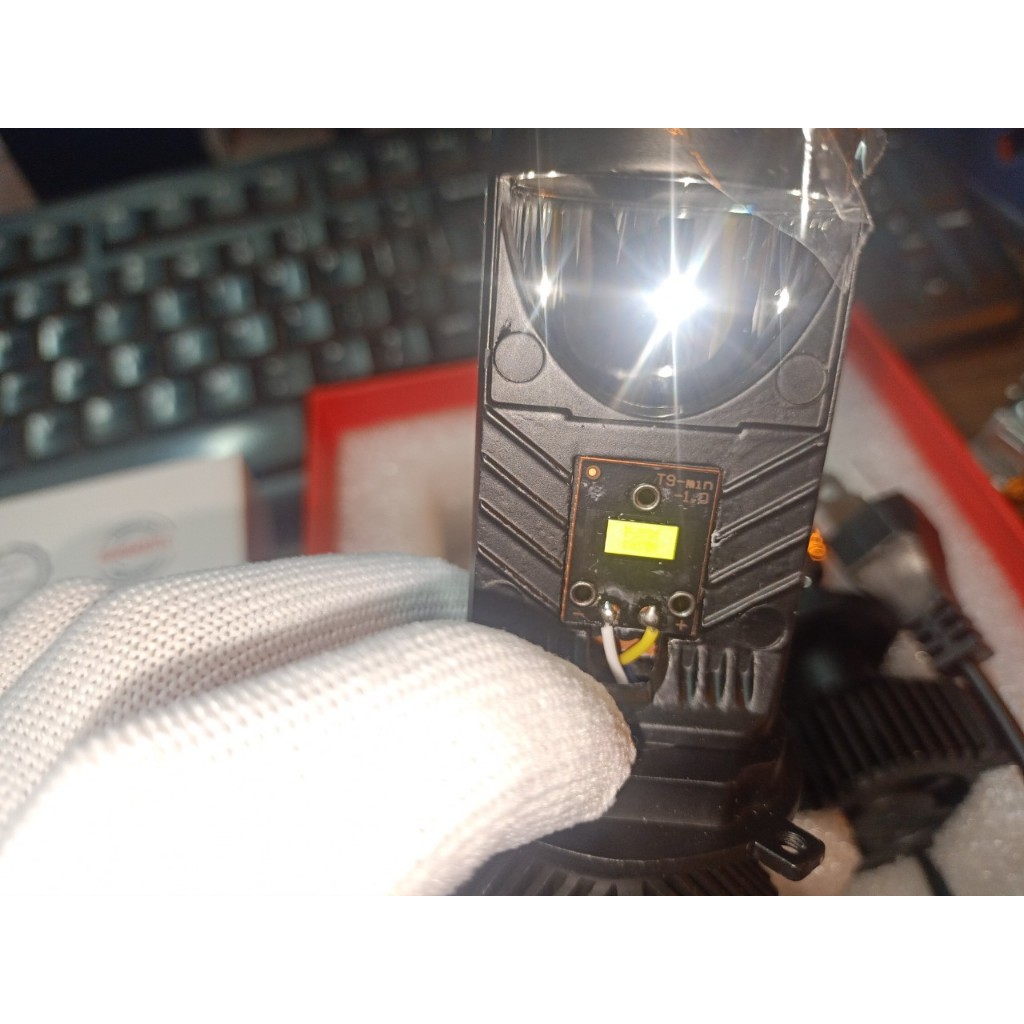 Đèn led bi cầu mini T9 bản cao cấp 2023 chân H4