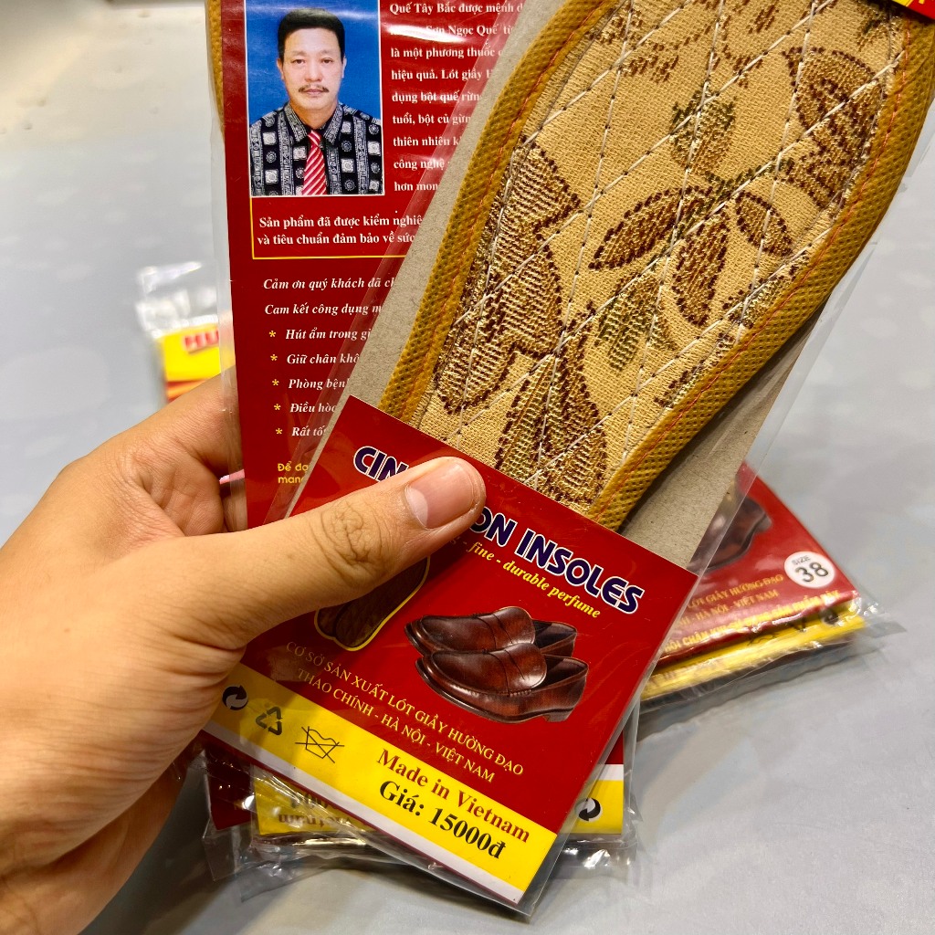 Lót giày quế, lót khử mùi giày nam nữ hương quế đủ size   - TinTinStore