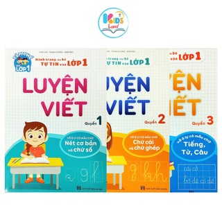 Sách - combo 3 cuốn luyện viết - hành trang giúp bé tự tin vào lớp 1 - quyển 1,2,3