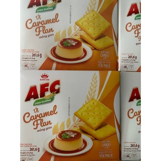 Bánh afc vị caramel flan hộp 261.6 / afc caramen