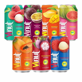 Nước ép trái cây vinut đóng lon 330ml