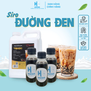 Siro đường đen chai 100ml nguyên liệu pha sữa tươi trân châu đường đen thơm ngon-nguyên liệu pha chế Hucha
