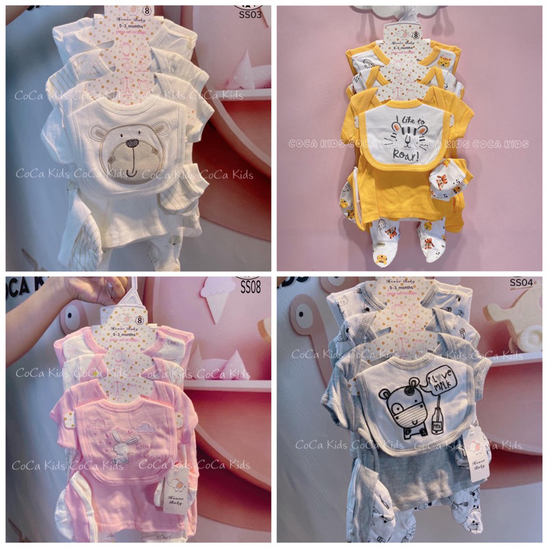 Combo 8 chi tiết cho bé sơ sinh