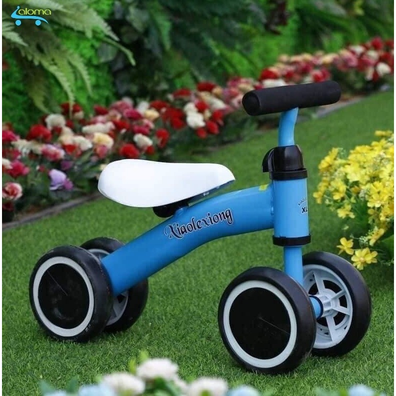 Xe thăng bằng 4 bánh tập đi cho bé 1-5 tuổi - Xe chòi chân chắc chắn chất liệu khung thép không rỉ cao cấp