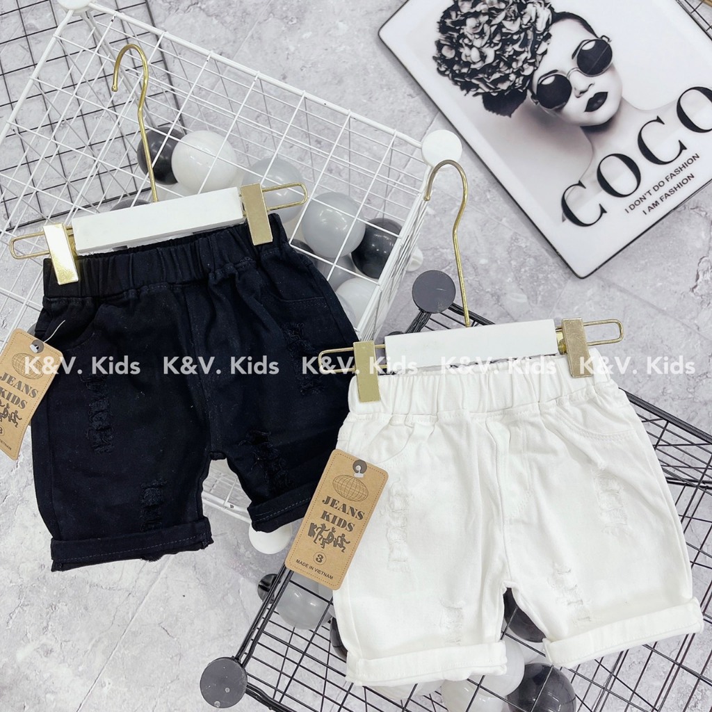 Quần sooc bé trai, quần đùi bé trai chất liệu kaki mềm mại k kích ứng da cho bé 10 -33kg HNK014