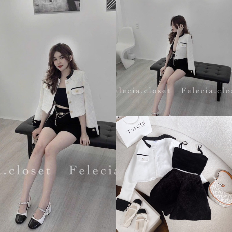 SET ĐẦM 2S REN KÈM KHOÁC