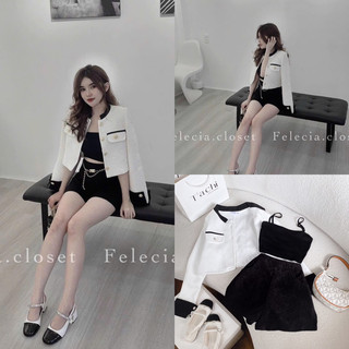Set đầm 2s ren kèm khoác