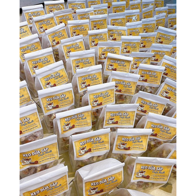 Kẹo dừa sáp cafe muối - Kẹo dừa sáp cà phê muối hot trend