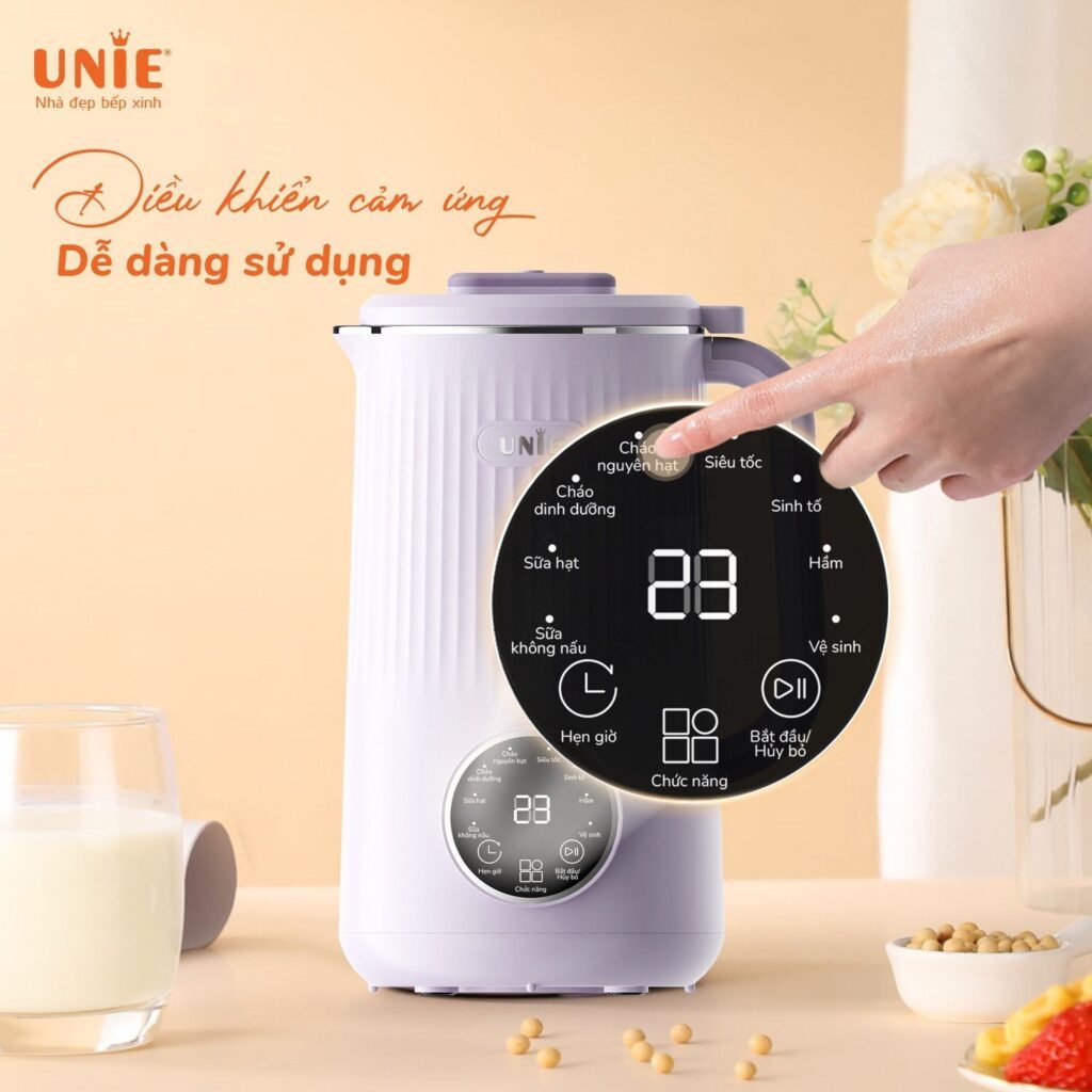 Máy Làm Sữa Hạt Unie UMB10, 1.0Lit - 1000W, Tạm Dừng Khi Nấu, Lưỡi Dao 8 Cánh, Hàng Chính Hãng