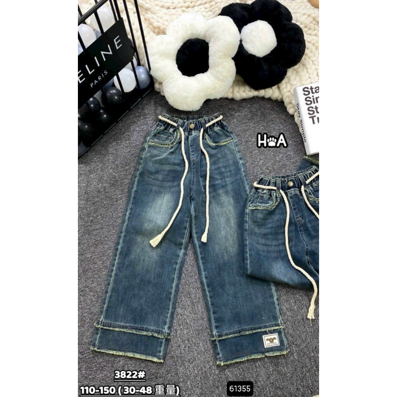 Quần bò xuông size đại cho bé gái
