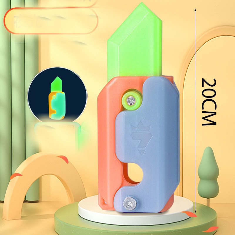 Dao Cà Rốt Khổng Lồ 40cm In 3D, Đồ Chơi Kéo Dài Hình Cà Rốt Khổng Lồ Hot Trend.