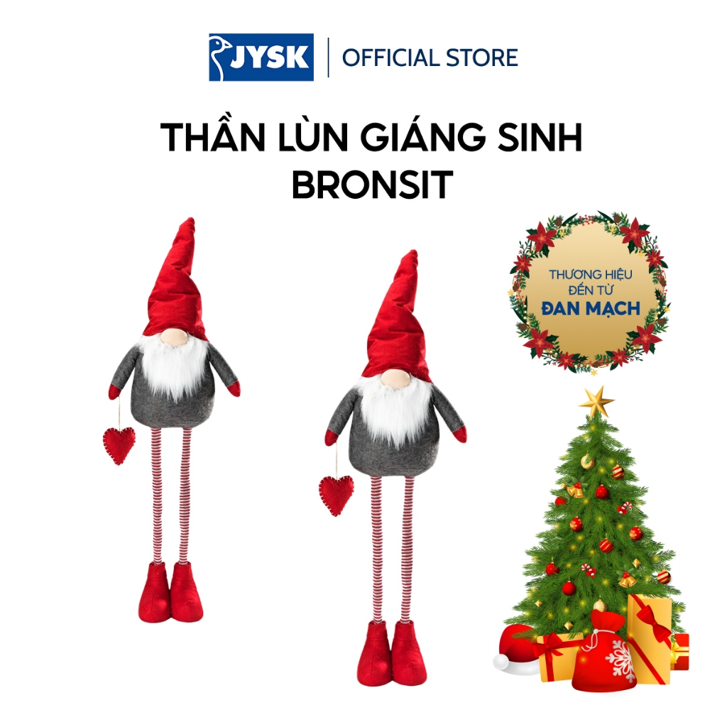 Thần lùn giáng sinh | JYSK Bronsit | polyester/cát | xám | D26xR16xC130cm