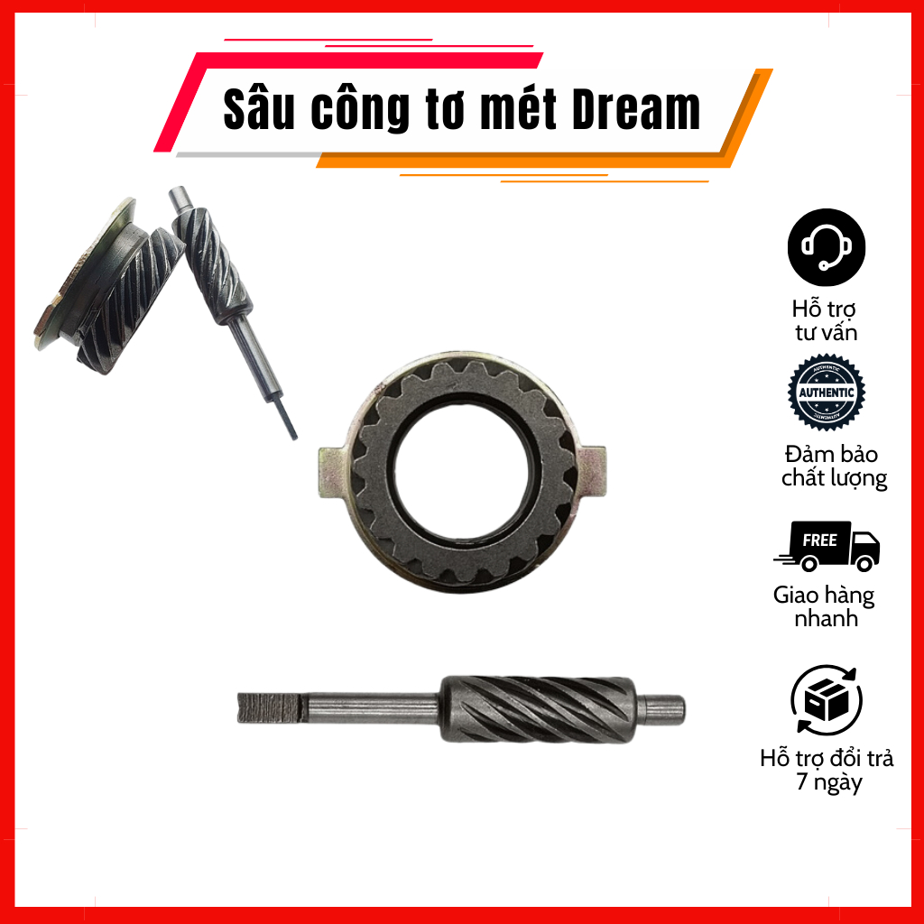 Nhông đồng hồ Dream / Sâu Công Tơ Mét Dream - Bánh Răng Công Tơ Mét Đo Tốc Độ Cho Xe Dream