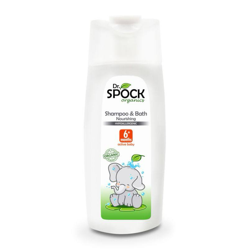 Sữa tắm gội hữu cơ Dr. Spock Organic 6M+ cho trẻ từ 6 tháng trở lên