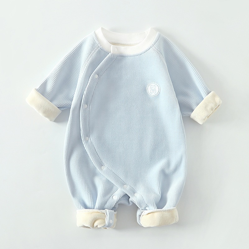 Body nỉ nhung lót lông cho bé size từ 4-12kg siêu mềm, siêu ấm BDNL01