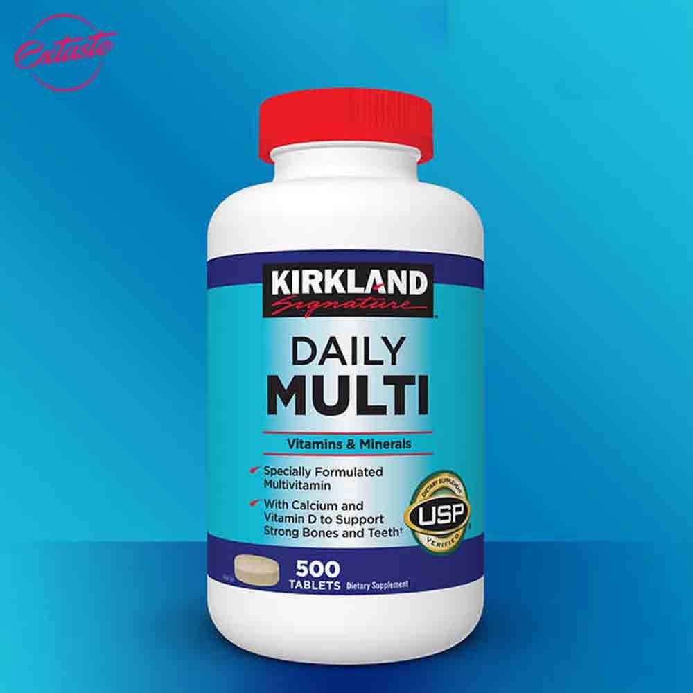 Vitamin tổng hợp Daily Multi Kirkland Signature cho người dưới 50 tuổi chai 500 viên Extaste